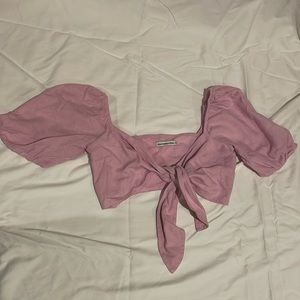 Abercrombie NWT Linen Tie Top